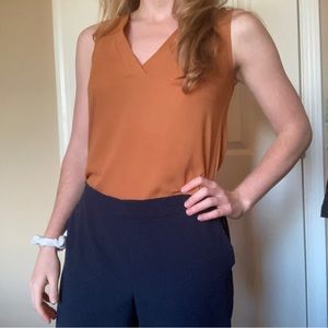 Forever 21 Sheer Orange Tank